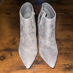 Grey suede Ivanka Trump booties size 9